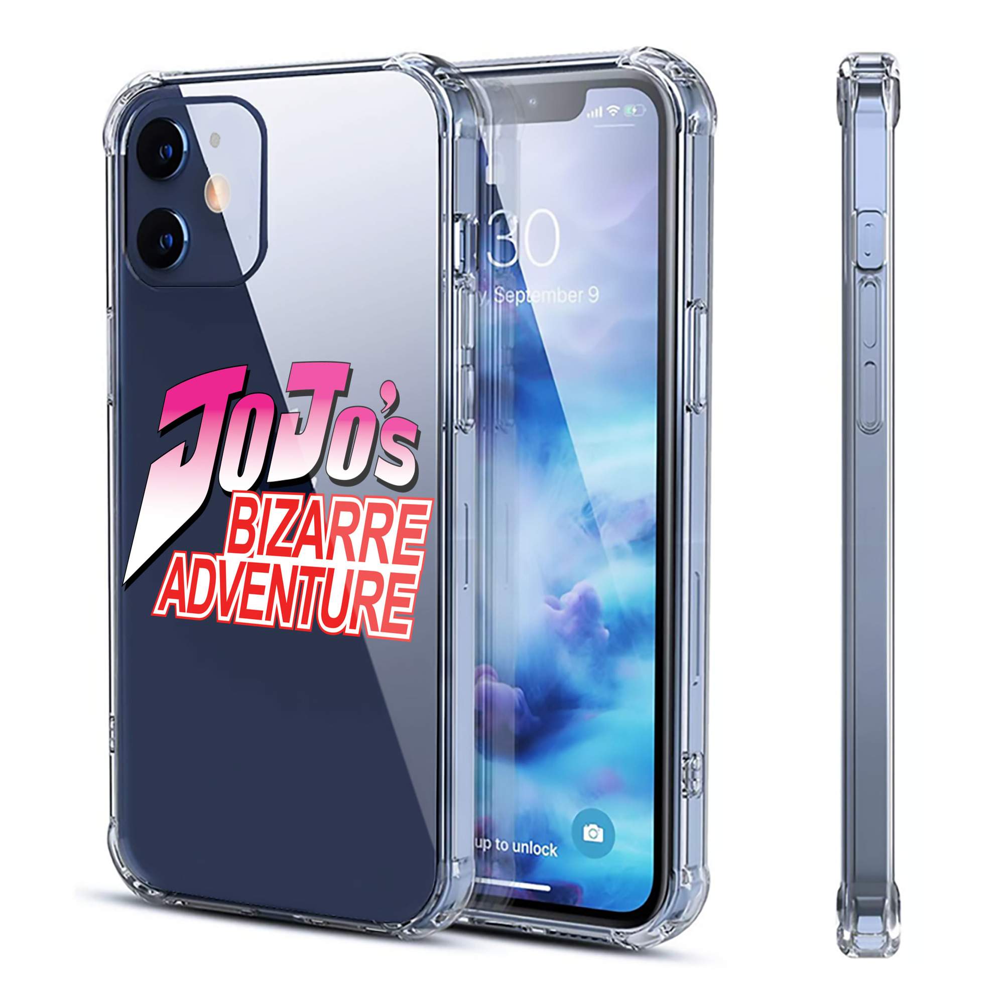 （画像用） ジョジョの奇妙な冒険 JoJo's Bizarre Adventure 【iPhone 12シリーズ対応】透明スマホケース（クリアソフトケース）